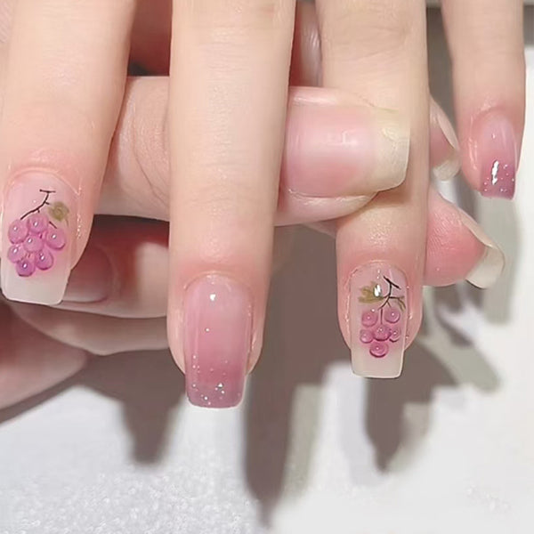 12 Sizes-24 Pcs Press On Nails Z904