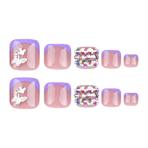 12 Sizes-24 Pcs Press On Nails JP3347