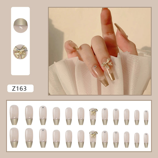 12 Sizes-24 Pcs Press On Nails Z162