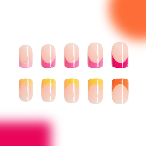 12 Sizes-24 Pcs Press On Nails C274