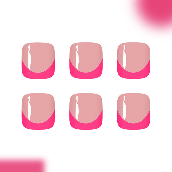 12 Sizes-24 Pcs Press On Nails C1073
