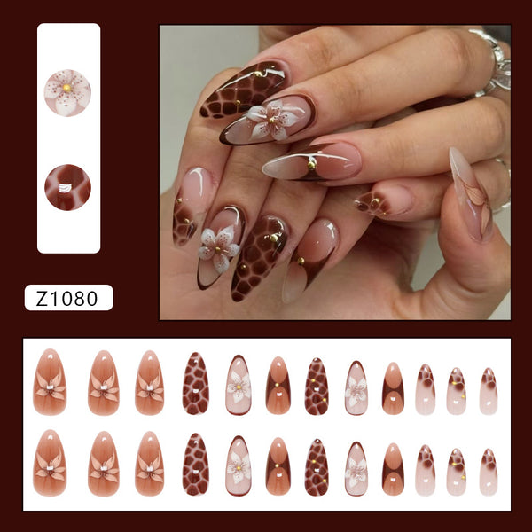 12 Sizes-24 Pcs Press On Nails Z1080