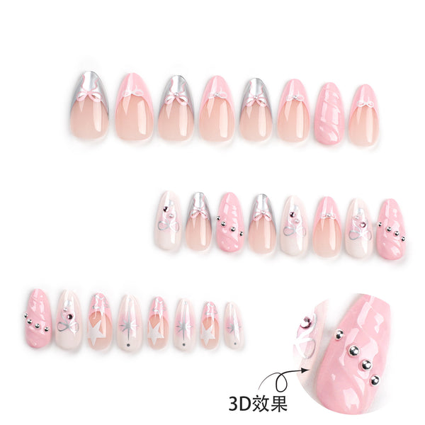 12 Sizes-24 Pcs Press On Nails JP3038