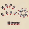 12 Sizes-24 Pcs Press On Nails Y1270