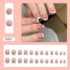 12 Sizes-24 Pcs Press On Nails R804