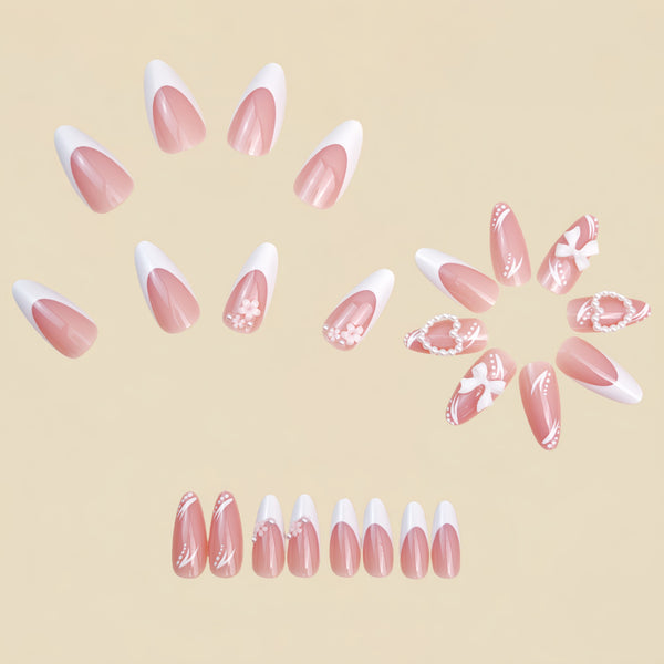 12 Sizes-24 Pcs Press On Nails Y1476