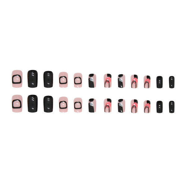 12 Sizes-24 Pcs Press On Nails W968