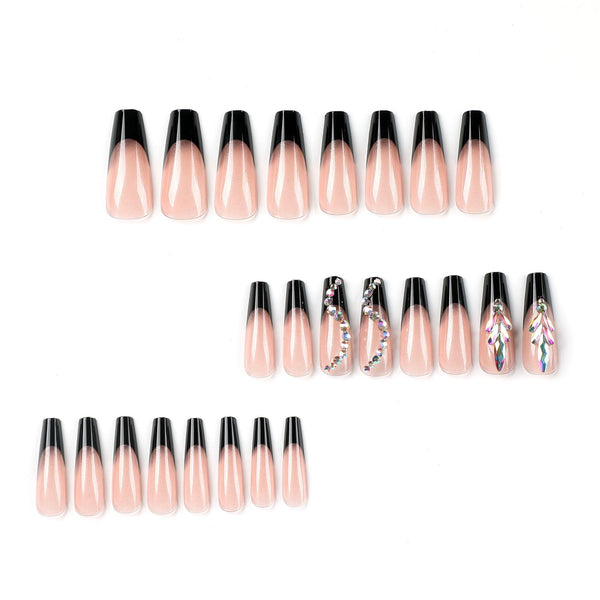 12 Sizes-24 Pcs Press On Nails JP2446