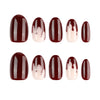 12 Sizes-24 Pcs Press On Nails JP4525