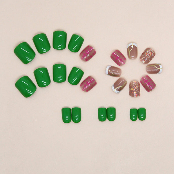 12 Sizes-24 Pcs Press On Nails W1162