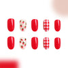 12 Sizes-24 Pcs Press On Nails C364