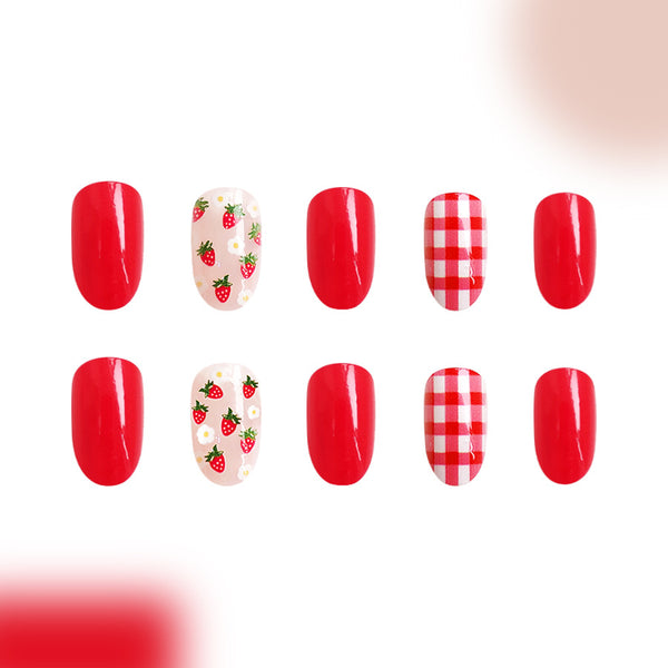 12 Sizes-24 Pcs Press On Nails C364