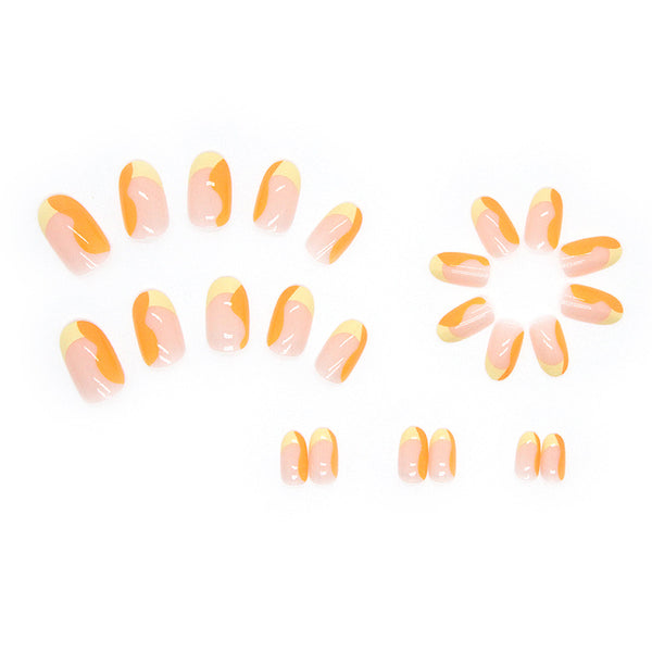 12 Sizes-24 Pcs Press On Nails W154