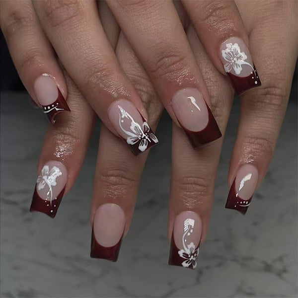12 Sizes-24 Pcs Press On Nails C767