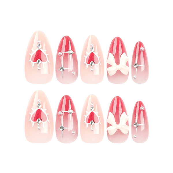 12 Sizes-24 Pcs Press On Nails JP3138