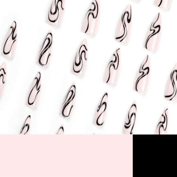 12 Sizes-24 Pcs Press On Nails JP2855