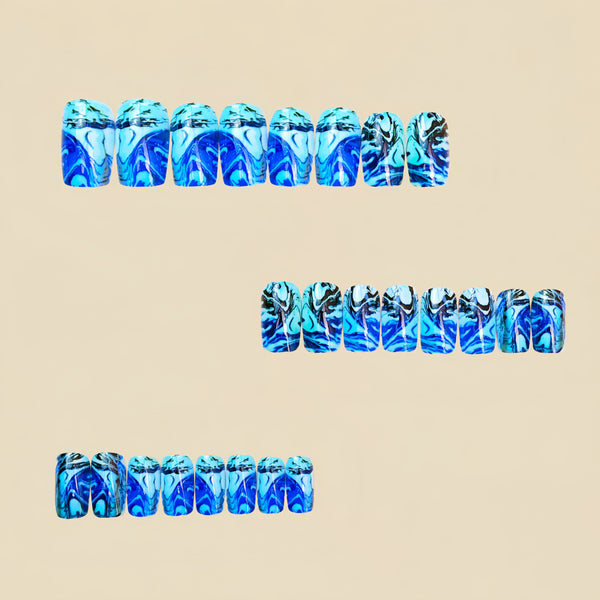 12 Sizes-24 Pcs Press On Nails Y1471