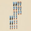 12 Sizes-24 Pcs Press On Nails Y170