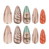 12 Sizes-24 Pcs Press On Nails JP3524