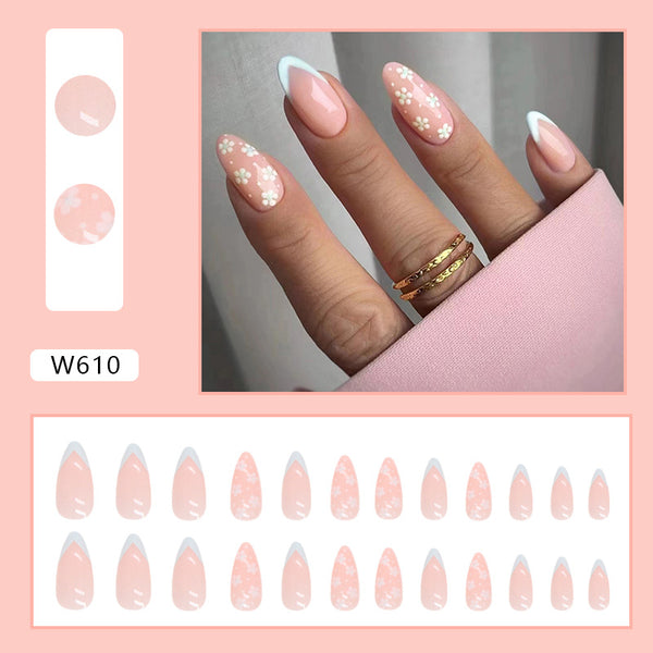 12 Sizes-24 Pcs Press On Nails W610