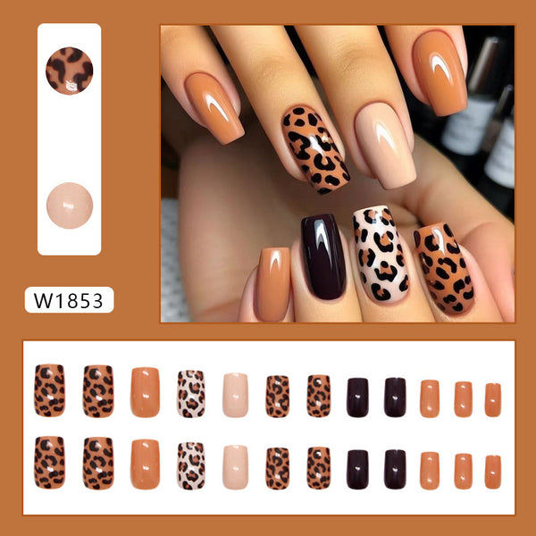 12 Sizes-24 Pcs Press On Nails W1853