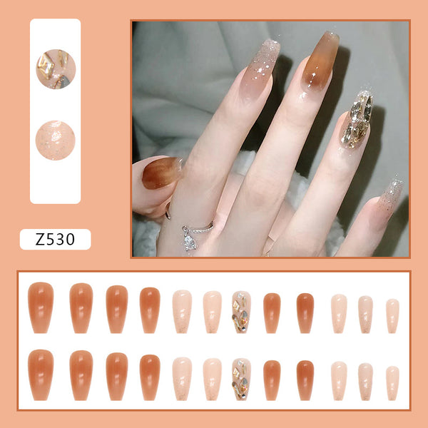 12 Sizes-24 Pcs Press On Nails Z530