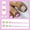 12 Sizes-24 Pcs Press On Nails F126