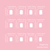 12 Sizes-24 Pcs Press On Nails DL121