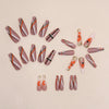 12 Sizes-24 Pcs Press On Nails W1411