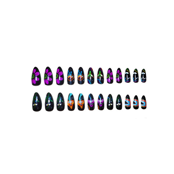 12 Sizes-24 Pcs Press On Nails Y263