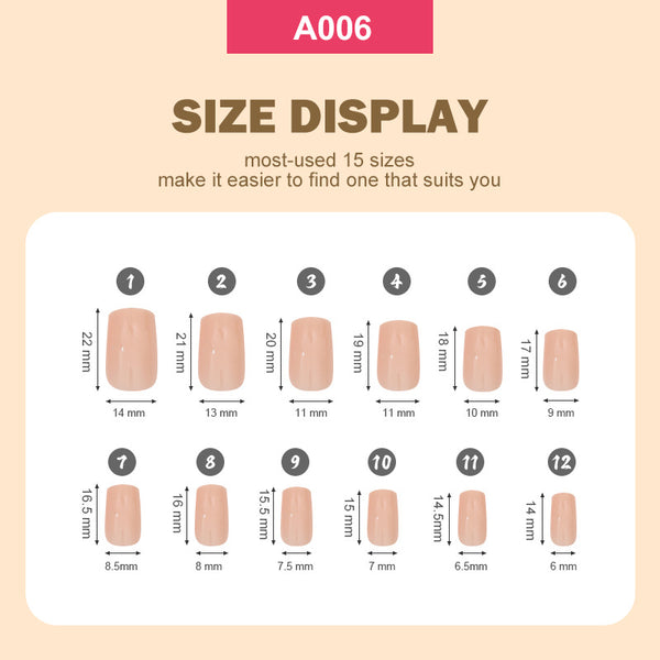 288 Pcs Press On Nails A005