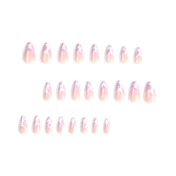 12 Sizes-24 Pcs Press On Nails JP2573