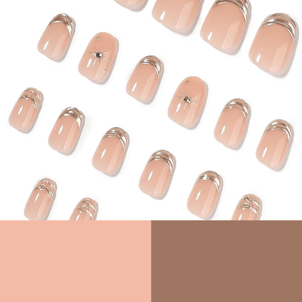 12 Sizes-24 Pcs Press On Nails JP4446
