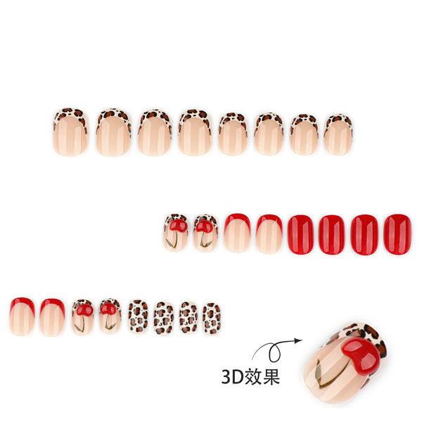 12 Sizes-24 Pcs Press On Nails JP4156