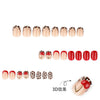 12 Sizes-24 Pcs Press On Nails JP4156