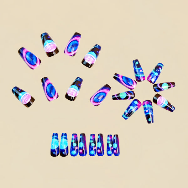 12 Sizes-24 Pcs Press On Nails Y1796