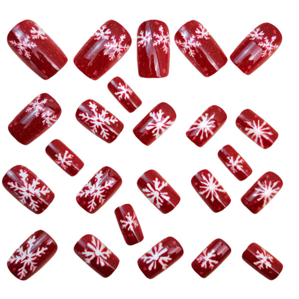 12 Sizes-24 Pcs Press On Nails Y1591