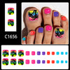 12 Sizes-24 Pcs Press On Nails C1656