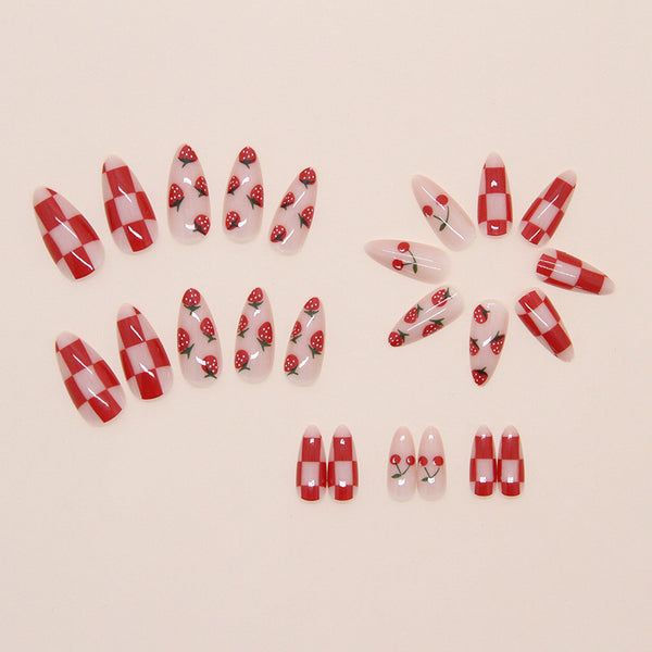 12 Sizes-24 Pcs Press On Nails W1878