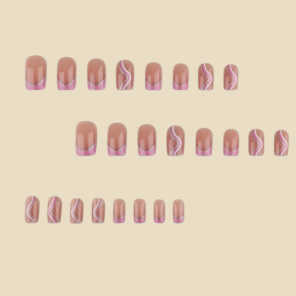 12 Sizes-24 Pcs Press On Nails y2098-z-24