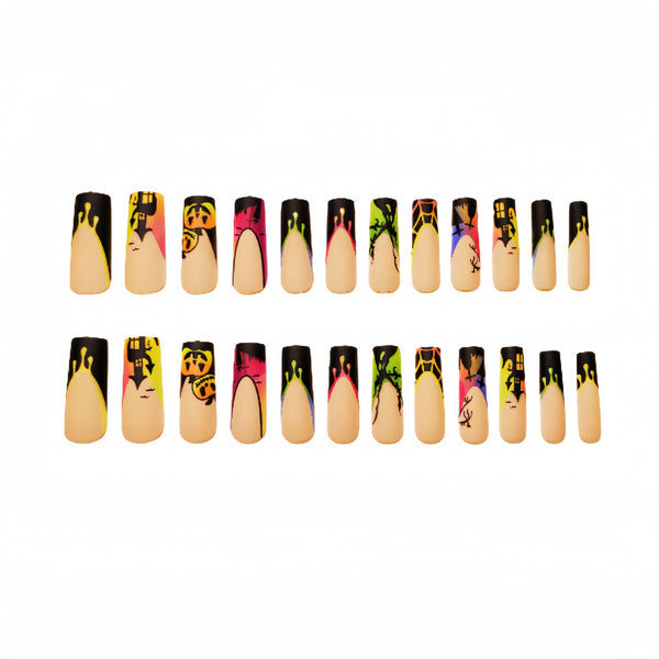 12 Sizes-24 Pcs Press On Nails Y216
