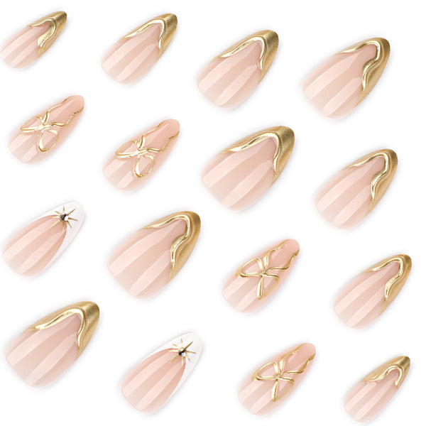 12 Sizes-24 Pcs Press On Nails JP4279