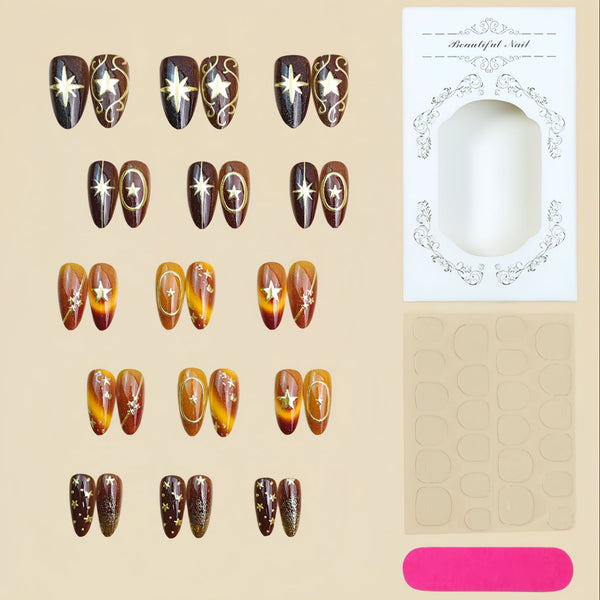12 Sizes-24 Pcs Press On Nails y2033-30