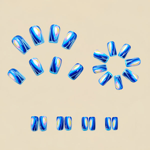 12 Sizes-24 Pcs Press On Nails Y538