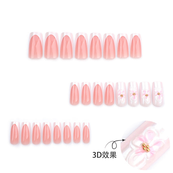 12 Sizes-24 Pcs Press On Nails DIY55