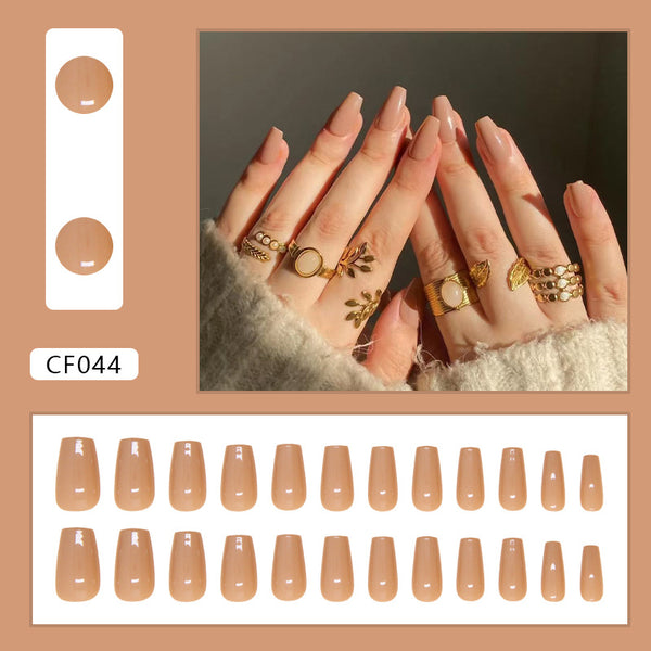 12 Sizes-24 Pcs Press On Nails CF044