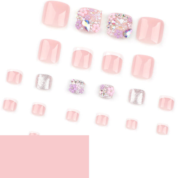 12 Sizes-24 Pcs Press On Nails JP3343