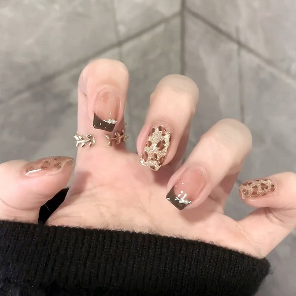 15 Sizes-30 Pcs Press On Nails GN041