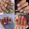 96 Pcs Press On Nails SolidGlitter-1-96pcs