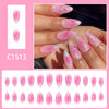 12 Sizes-24 Pcs Press On Nails C1461
